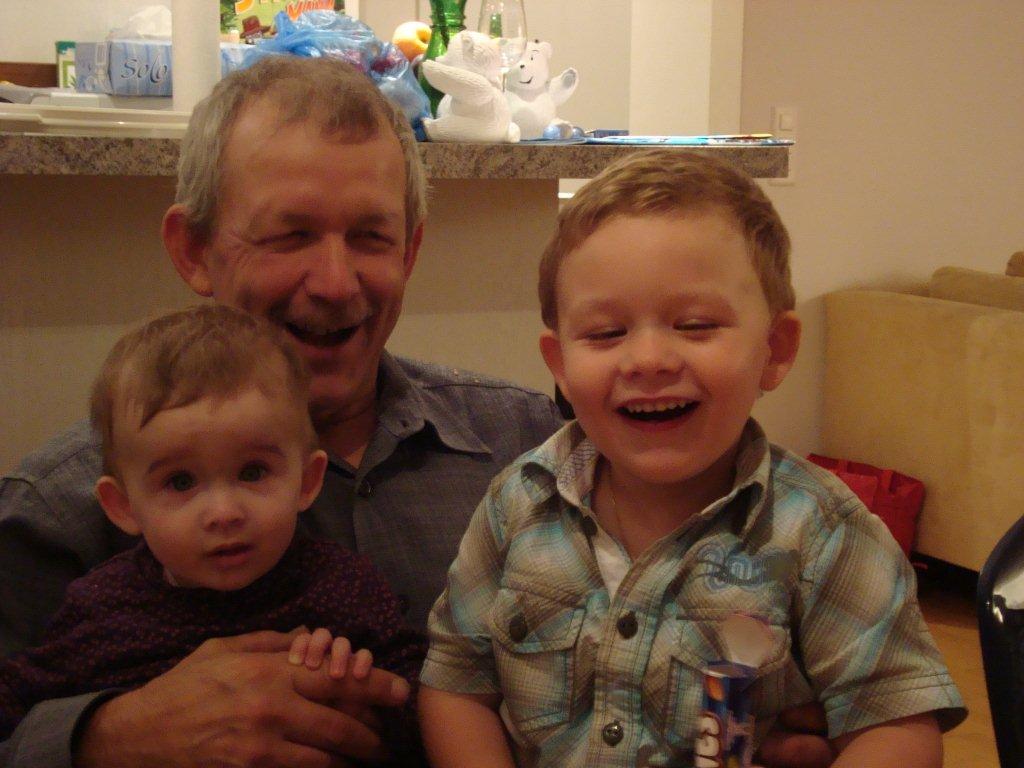 Andrina, Heinrich und Florian Scherrer